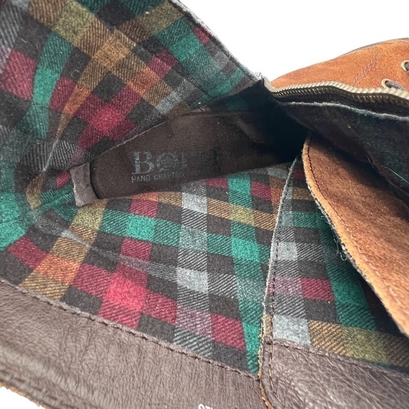 Born Brown Suede Cass Hiking Lace Up Block Heel Boots Size 11 Women's - Picture 11 of 14